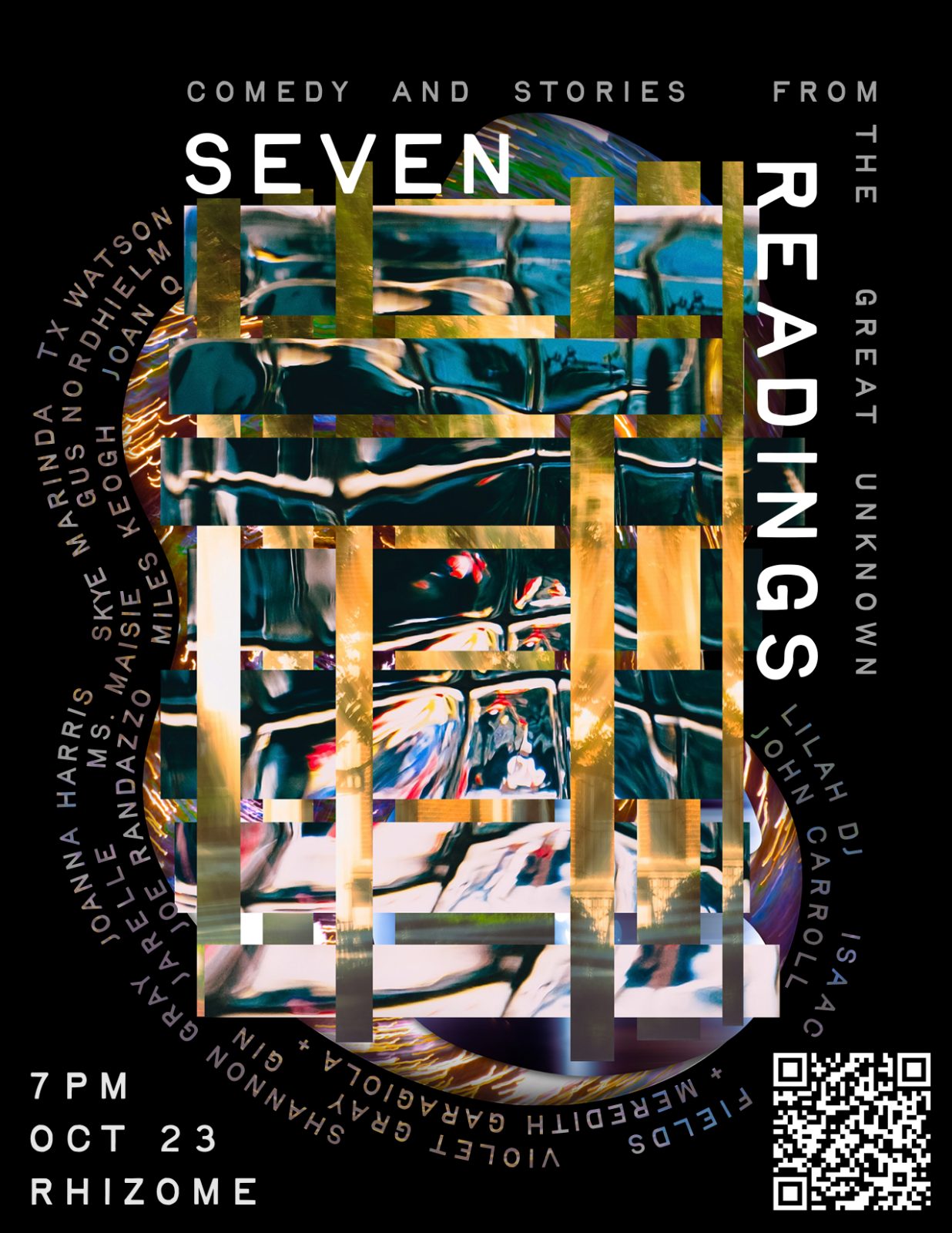 Poster for Seven Readings